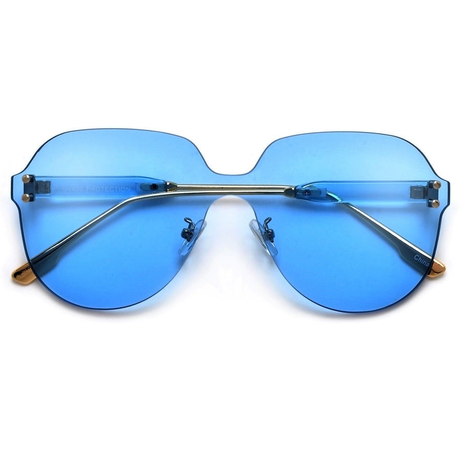 Thick Bold Oversize Full Coverage Shields - Sunglass Spot