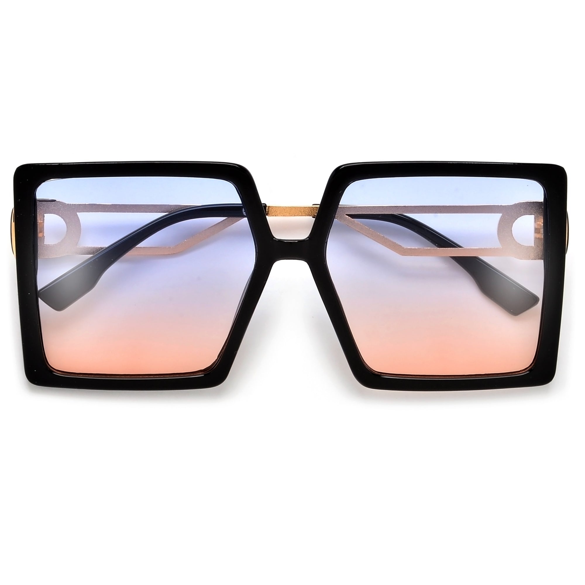 Oversize Bold Full Coverage Square Silhouette Sunnies
