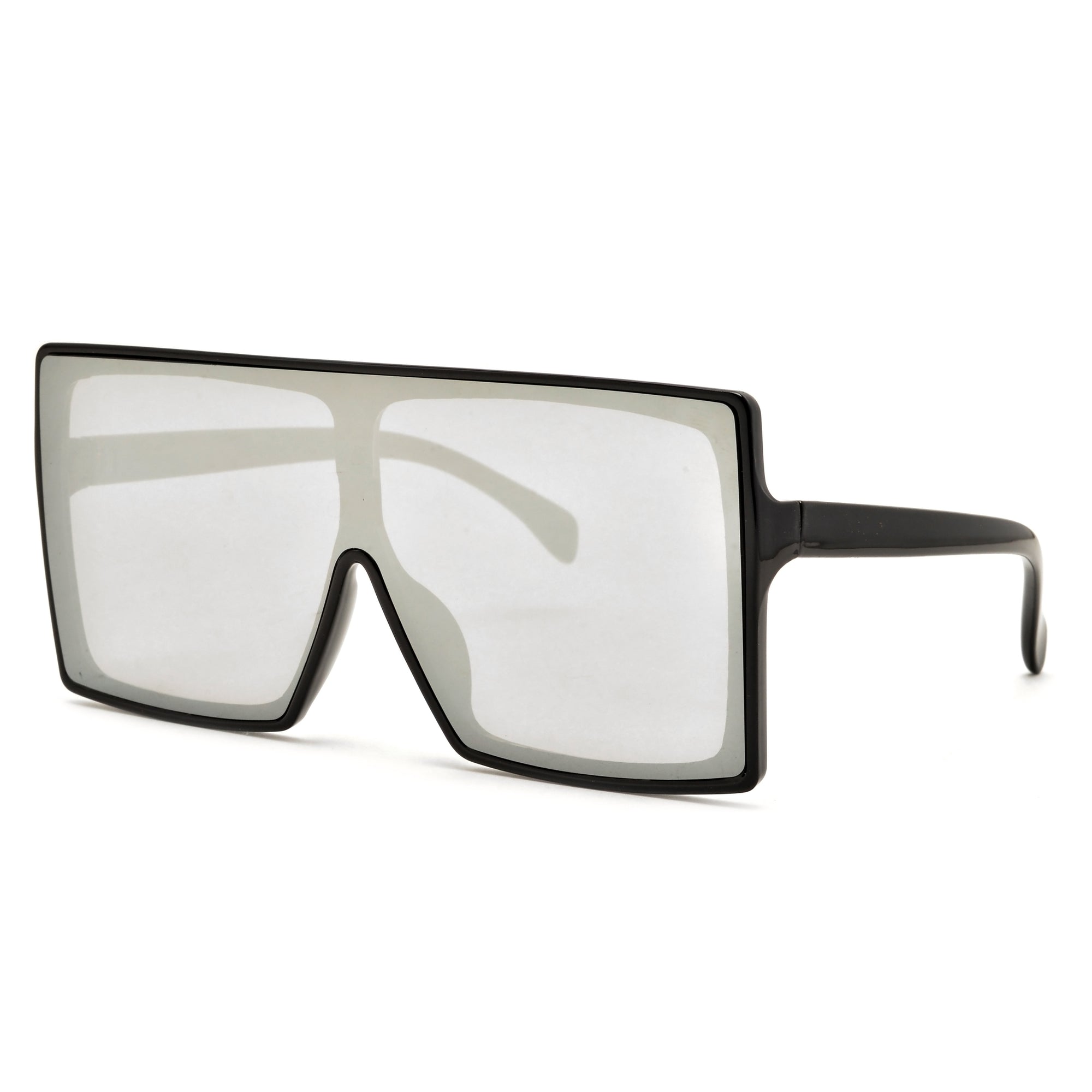 Oversize Bold Squared Off Block Super Shields - Sunglass Spot