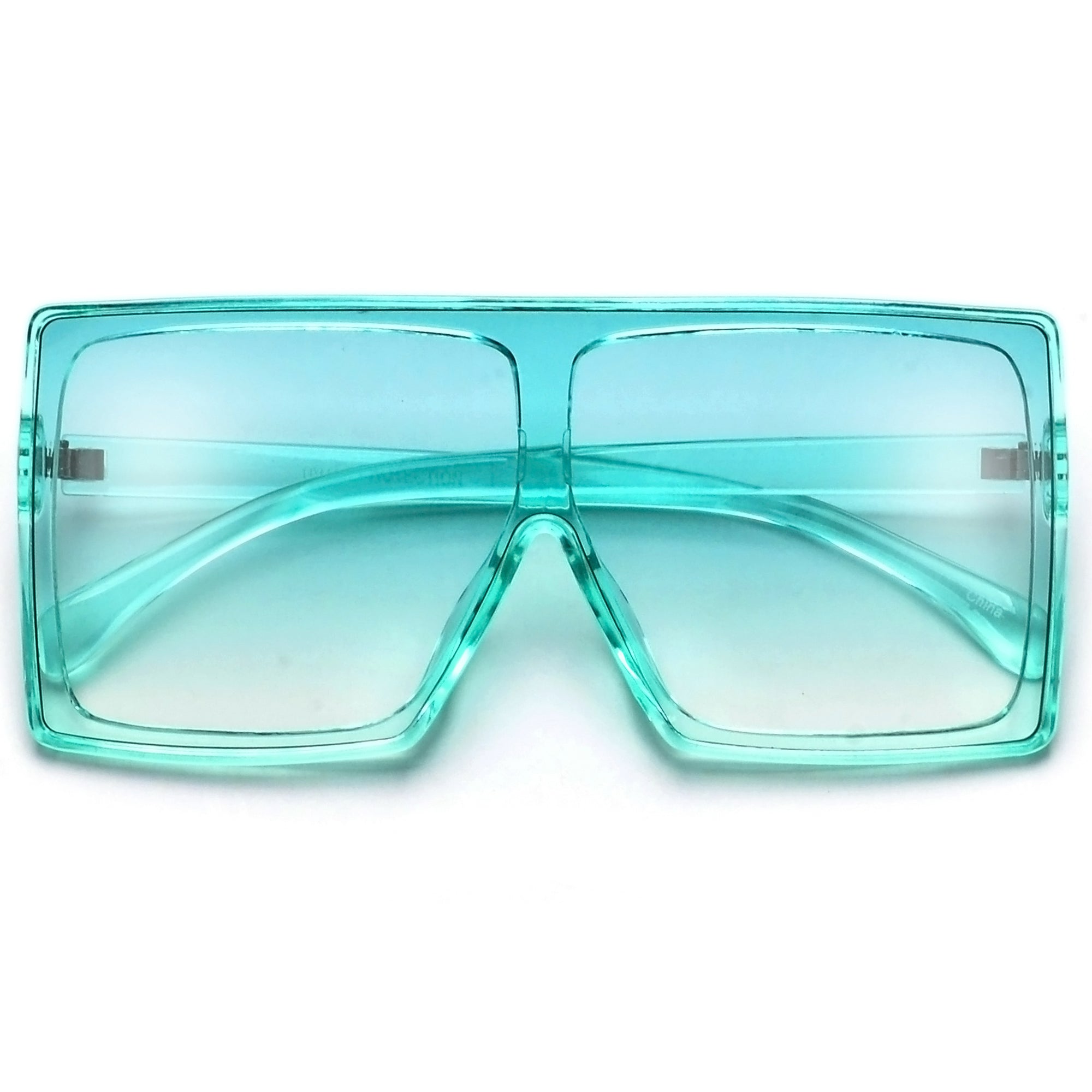 Oversize Bold Squared Off Block Super Shields - Sunglass Spot