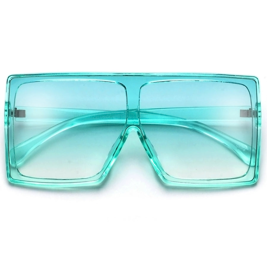 Oversize Bold Squared Off Block Super Shields - Sunglass Spot