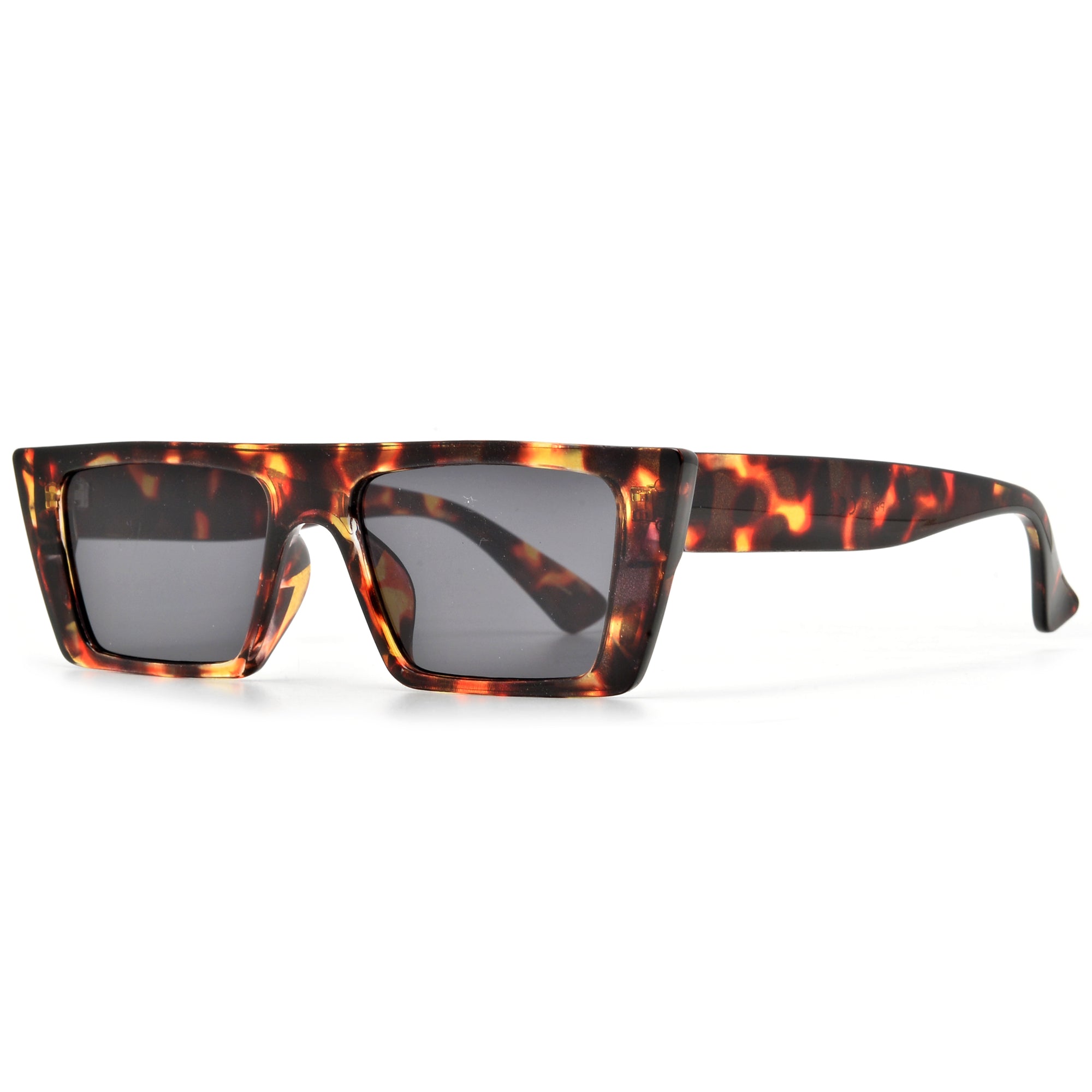 Modern Flat Top Slim Cat Eye Sunnies