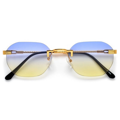 Rimless Cable Wire Temple High Fashion Sunnies