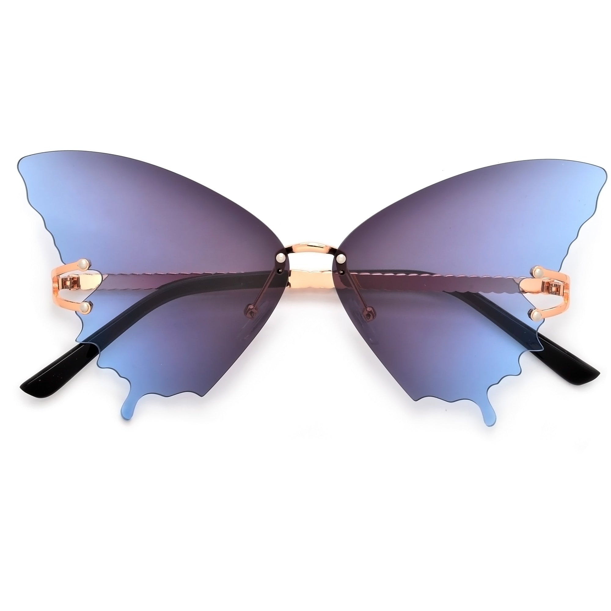 Ultra Cute Rimless Butterfly Sunnies