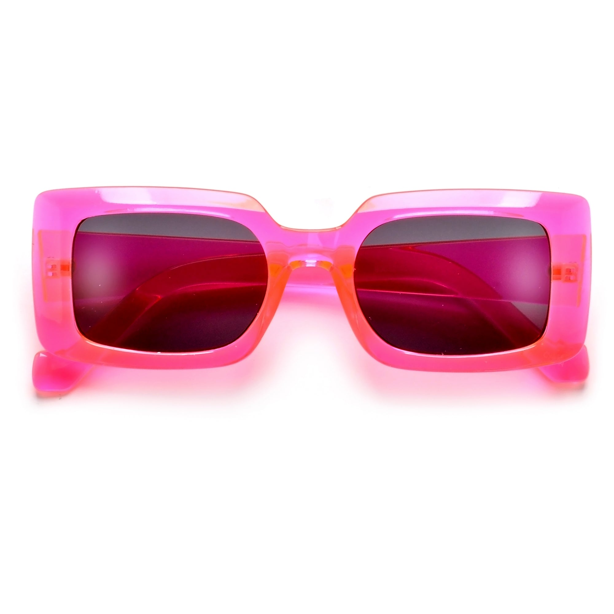 Crystal Neon Bright Square Sunnies