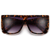 Oversize Flat Top Geometric Frame Sunglasses - Sunglass Spot