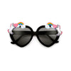 Adorable Kids Unicorn Decorated Heart Sunglasses - Sunglass Spot