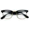Classic Half Frame with Crystal Clear Lens Stylish Glasses - Sunglass Spot