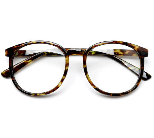 Retro Round Horn Rimmed P3 Frame Eyewear Glasses - Sunglass Spot