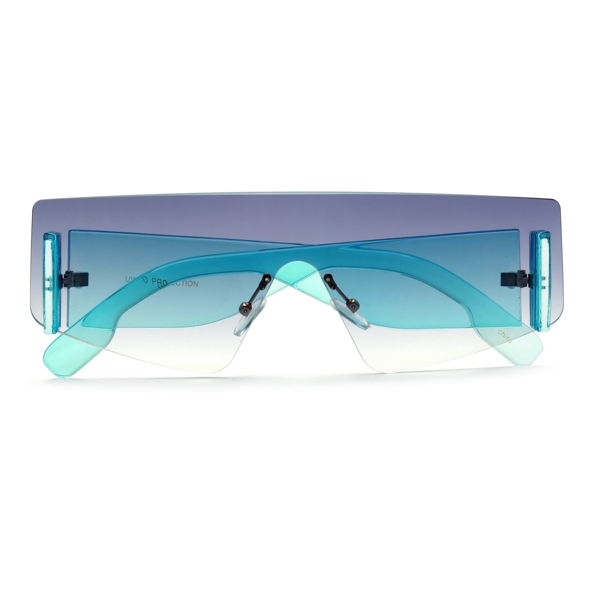 Sleek Rimless Thick Temple Shields