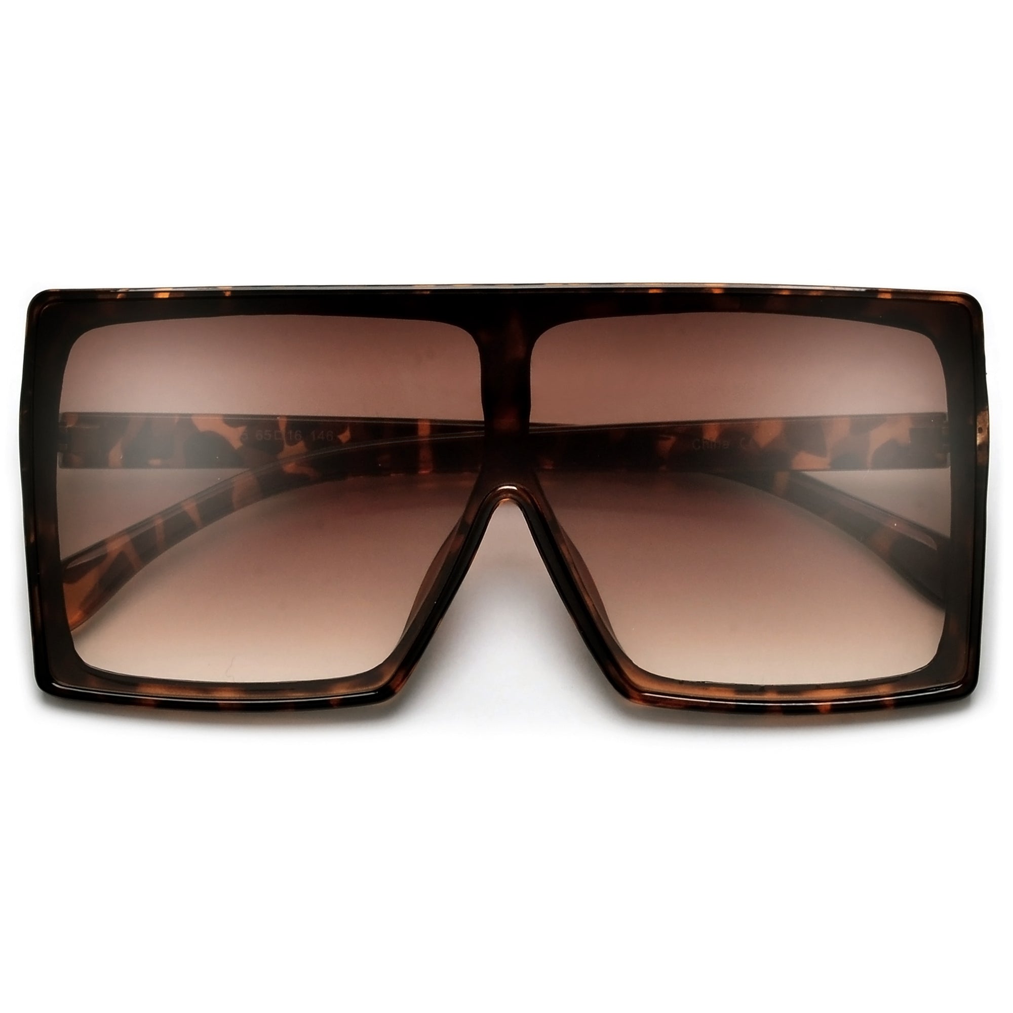 Oversize Bold Squared Off Block Super Shields - Sunglass Spot