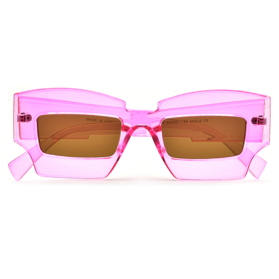 Geometric Stand Out Slim Rectangular Lens Sunnies