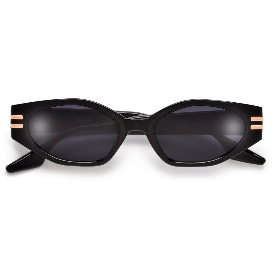 Chic Allure Geometric Cat-Eye Sunglasses