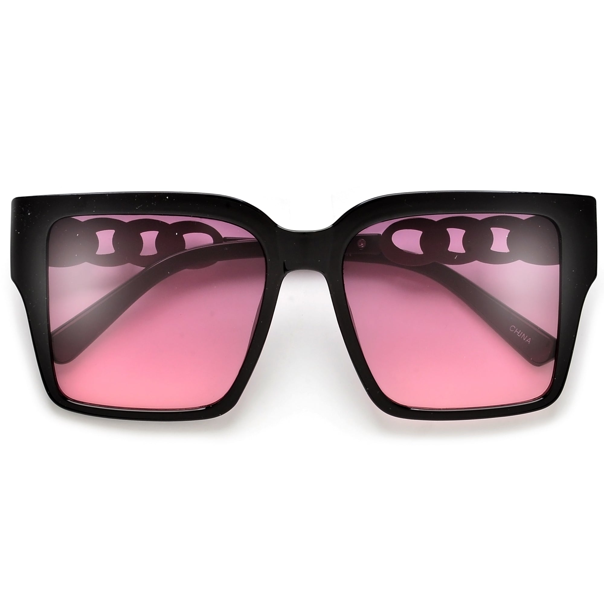 Oversize Chain Linked Temple Squared Sunnies