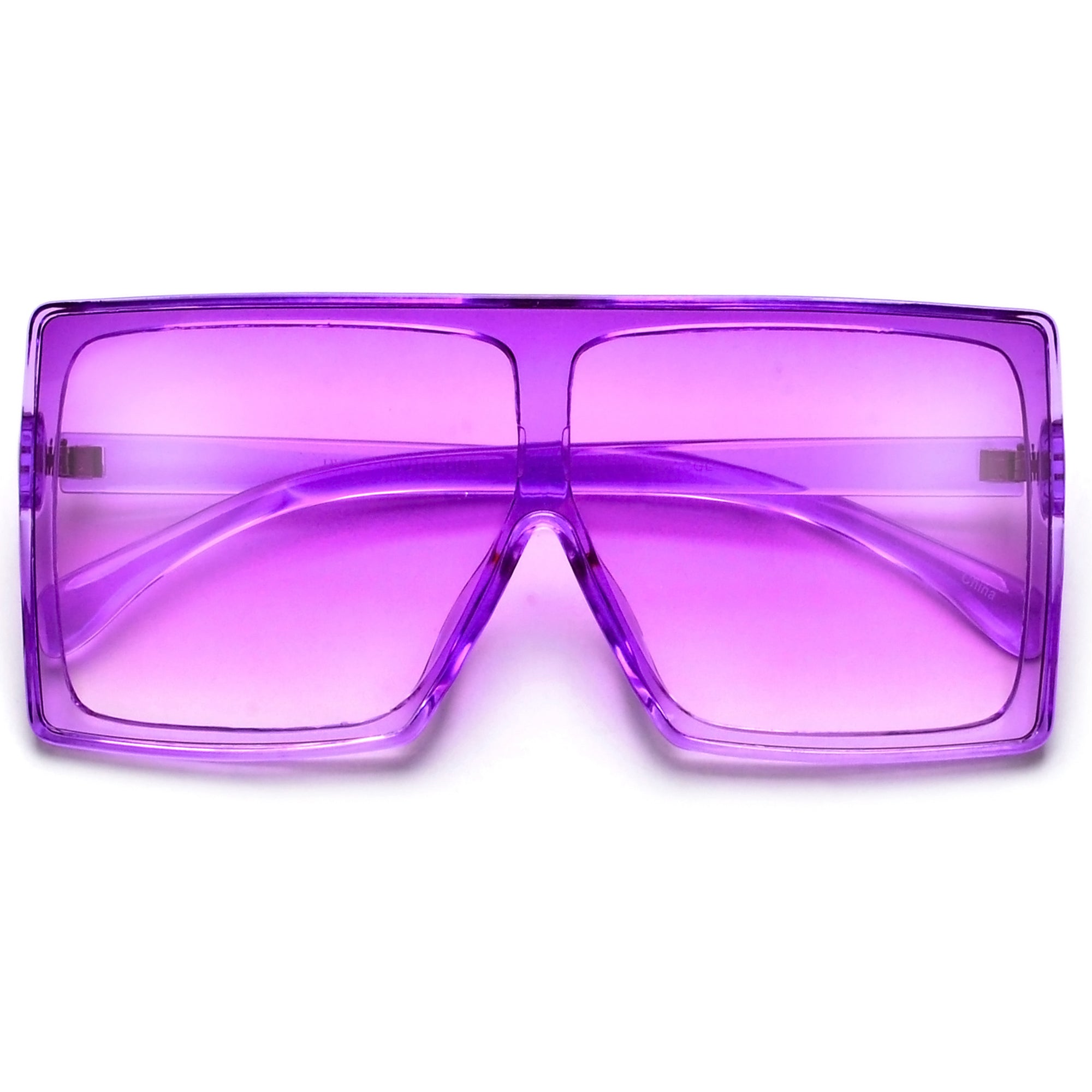 Oversize Bold Squared Off Block Super Shields - Sunglass Spot