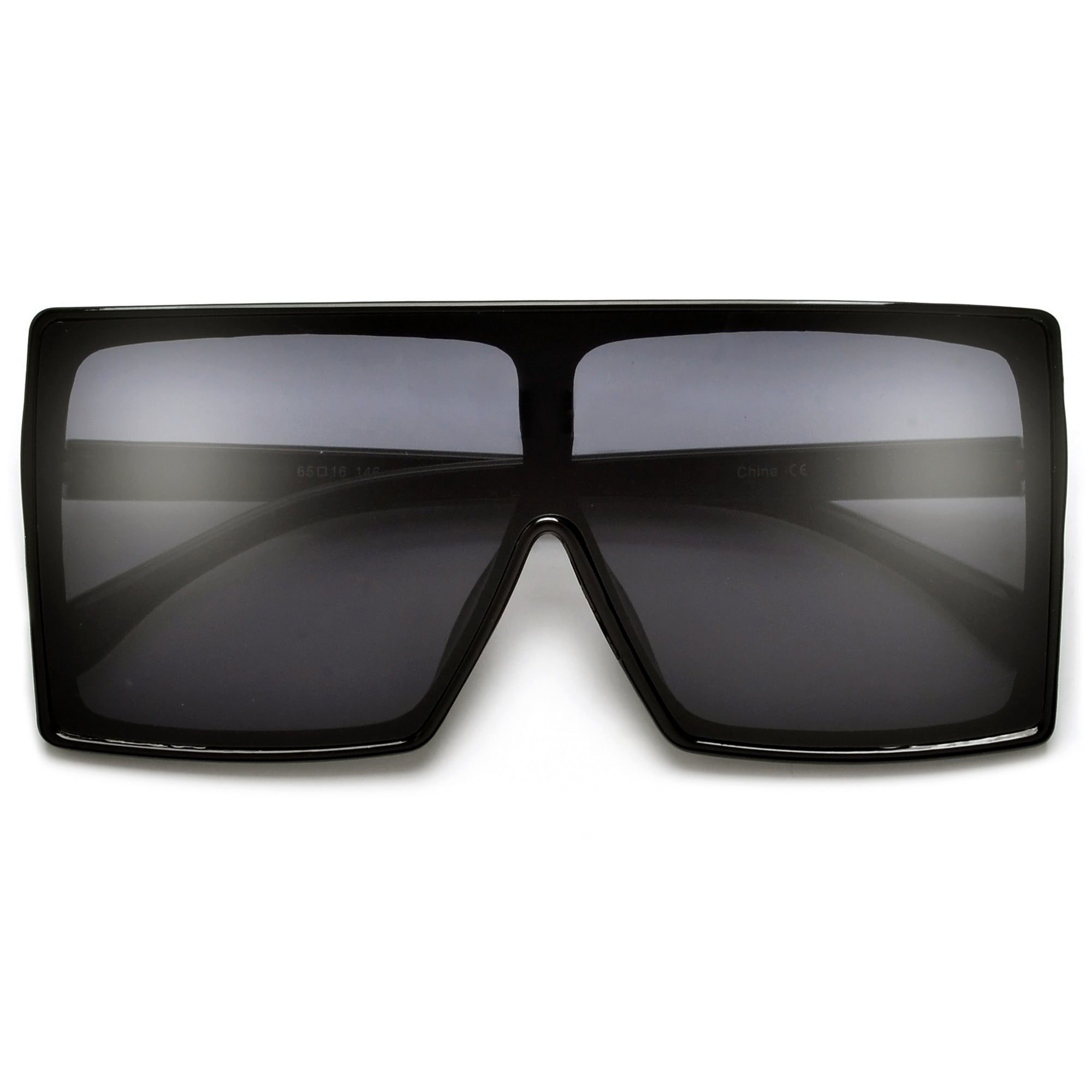 Oversize Bold Squared Off Block Super Shields - Sunglass Spot