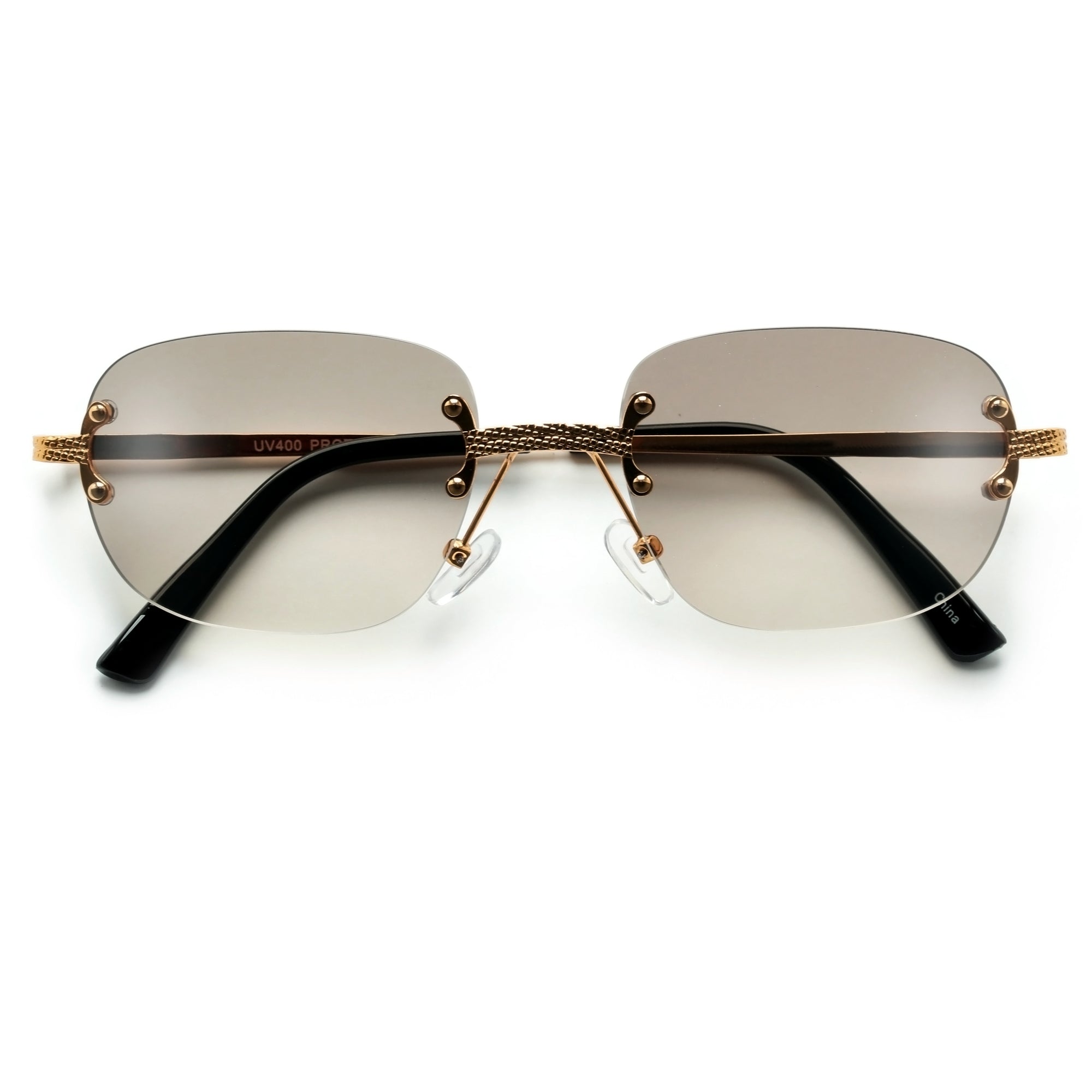 Ultra Chic Light Rimless Round Sunnies