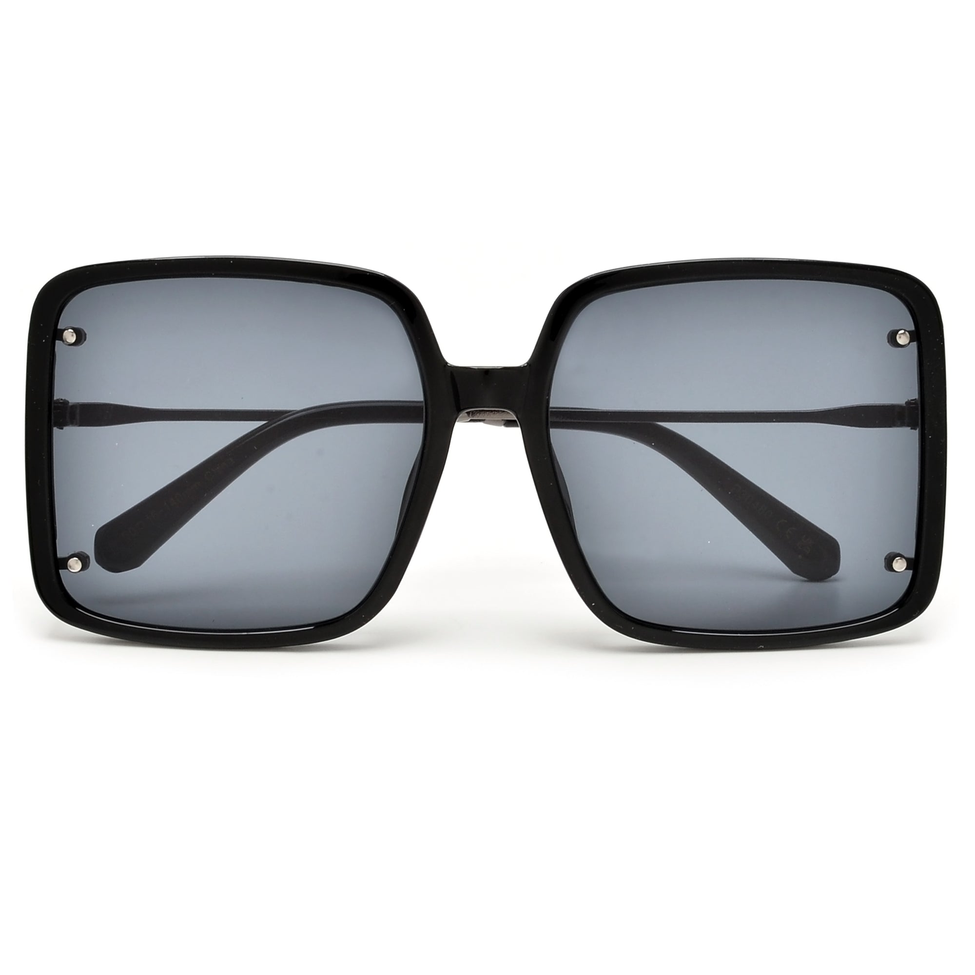 Oversize Thin Open Temple Squared Out Fashion Sunnies