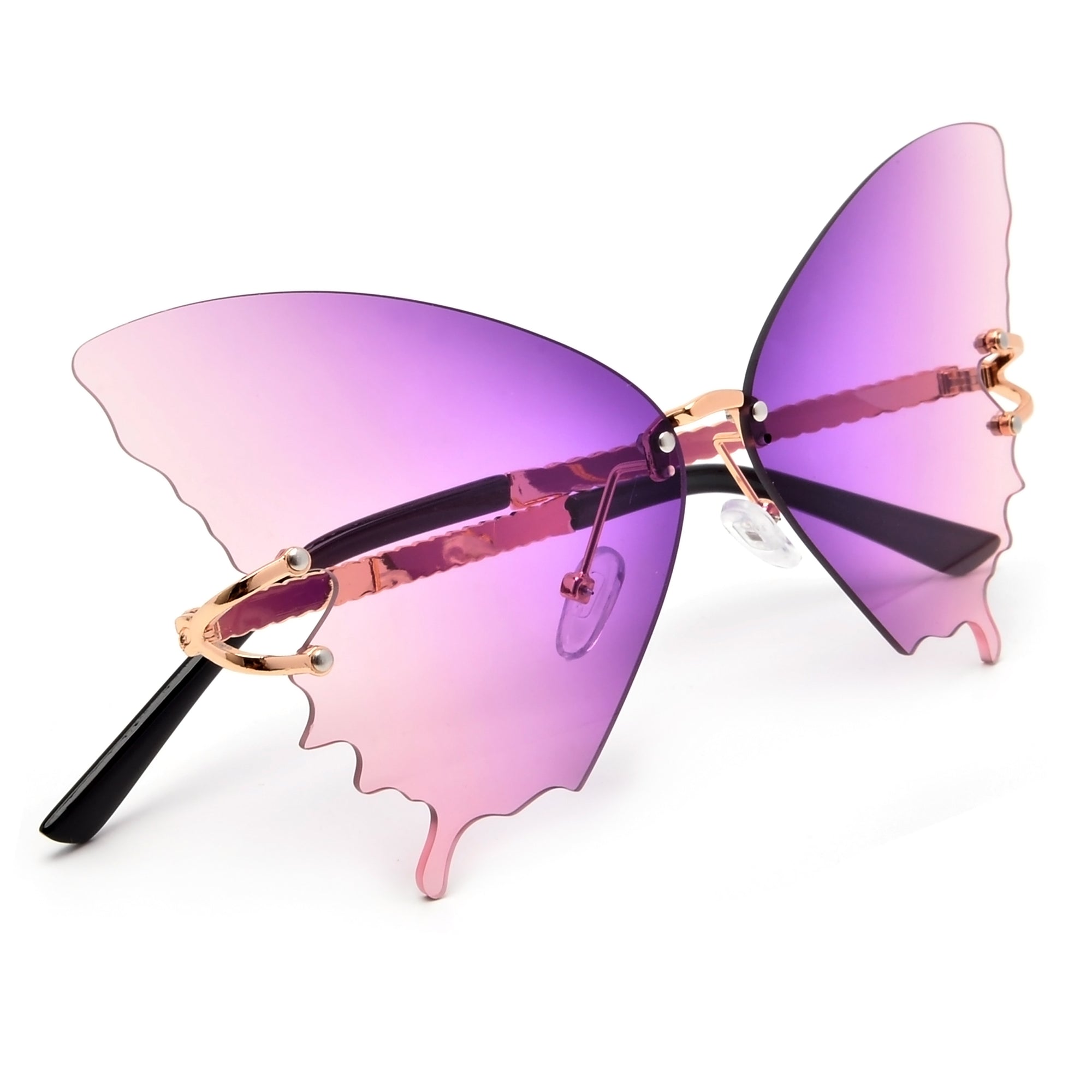 Ultra Cute Rimless Butterfly Sunnies