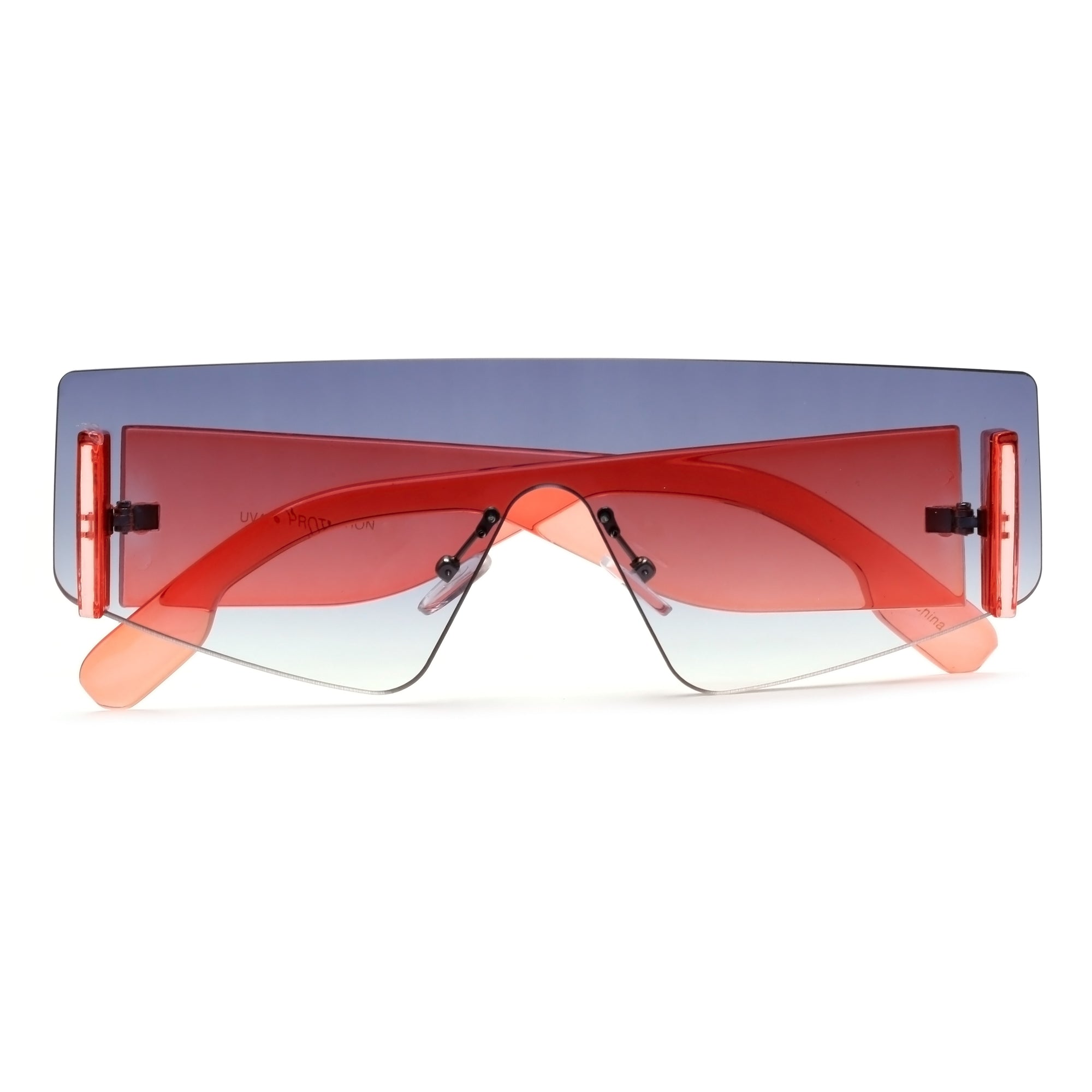 Sleek Rimless Thick Temple Shields