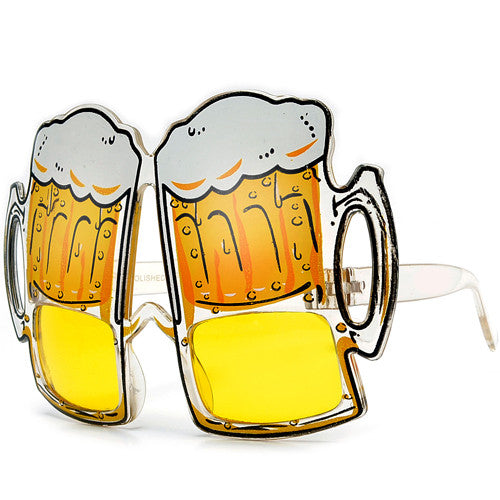 " Lets Get Tipsy! " Party Novelty Beer Glasses - Sunglass Spot