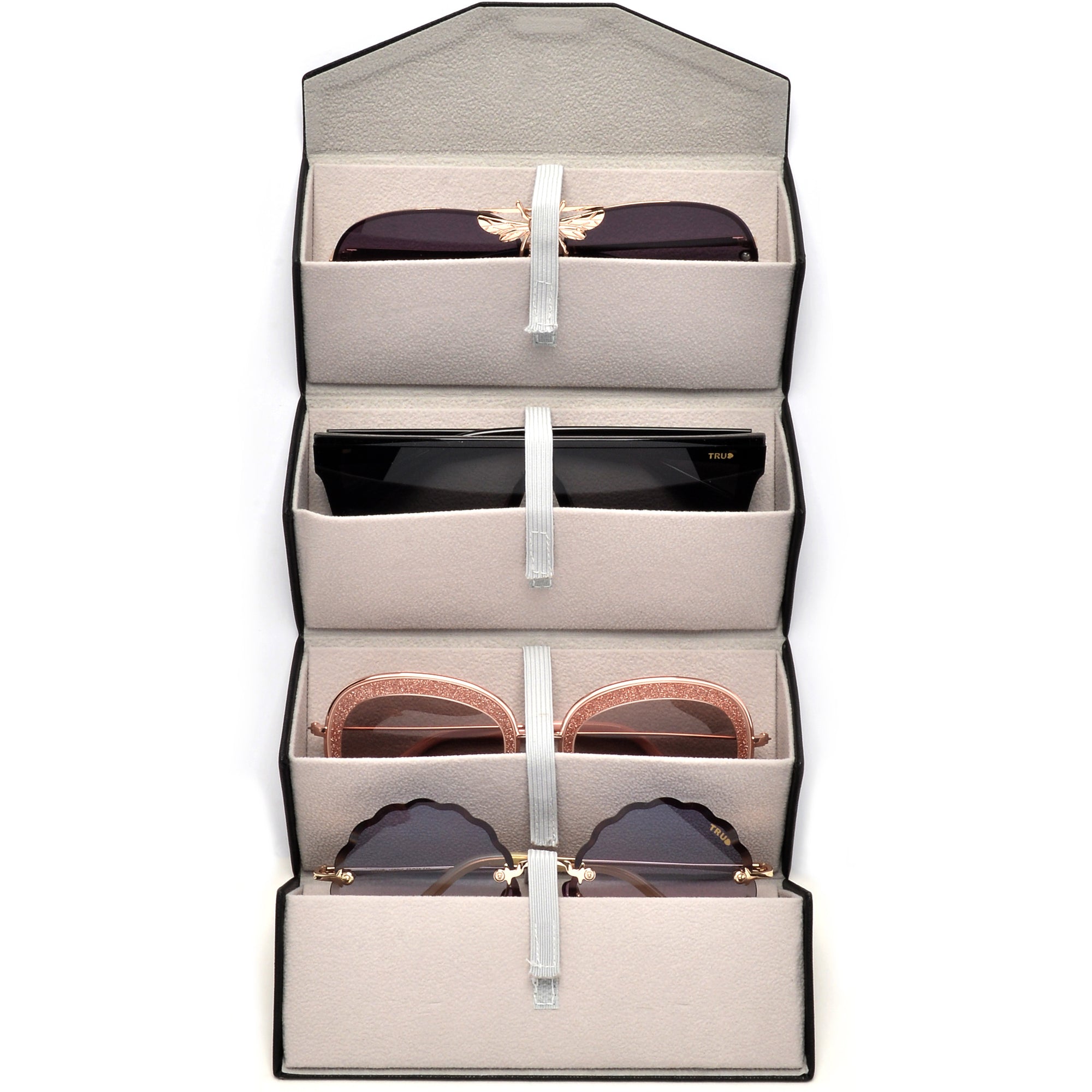 4 Piece Fold-Up Sunglass Case - Sunglass Spot