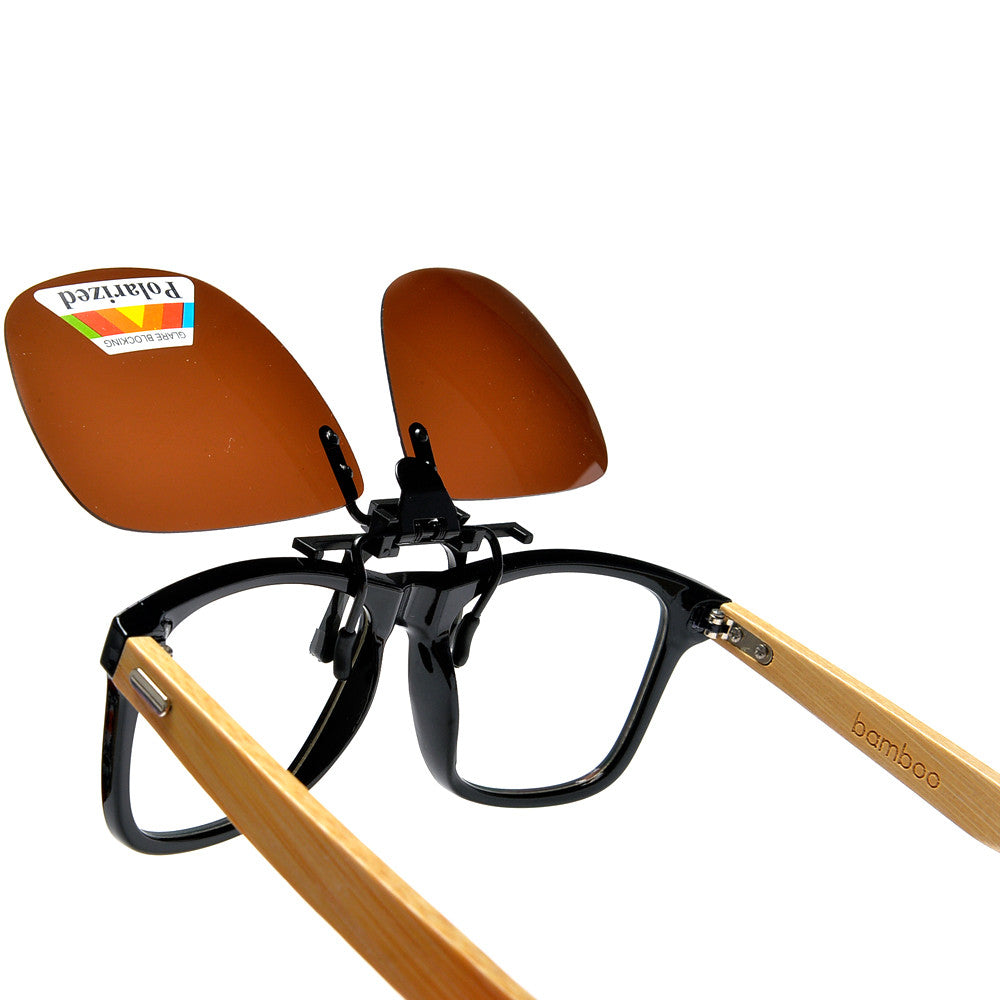 Polarized 54mm-43mm Rectangle Clip-On - Sunglass Spot