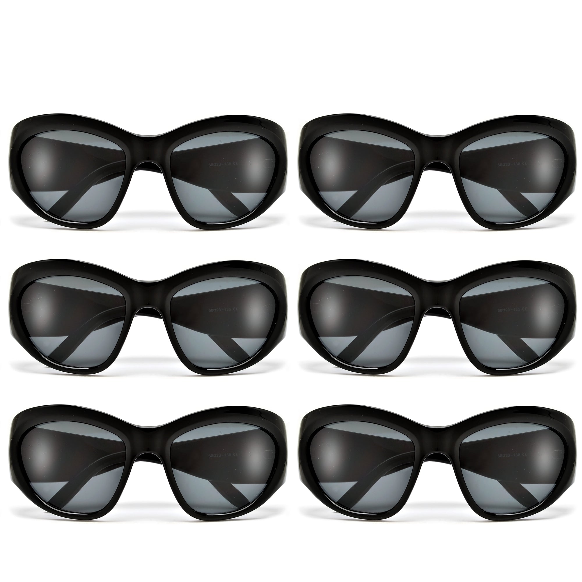 Oversize Bold Full Coverage Celebrity Fashion Sunglasses