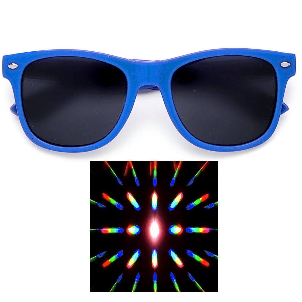 Party Rave Light Show Diffraction Lens Classic 80's - Sunglass Spot