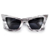 Thick High Tip Retro Chic Cat Eye Sunnies