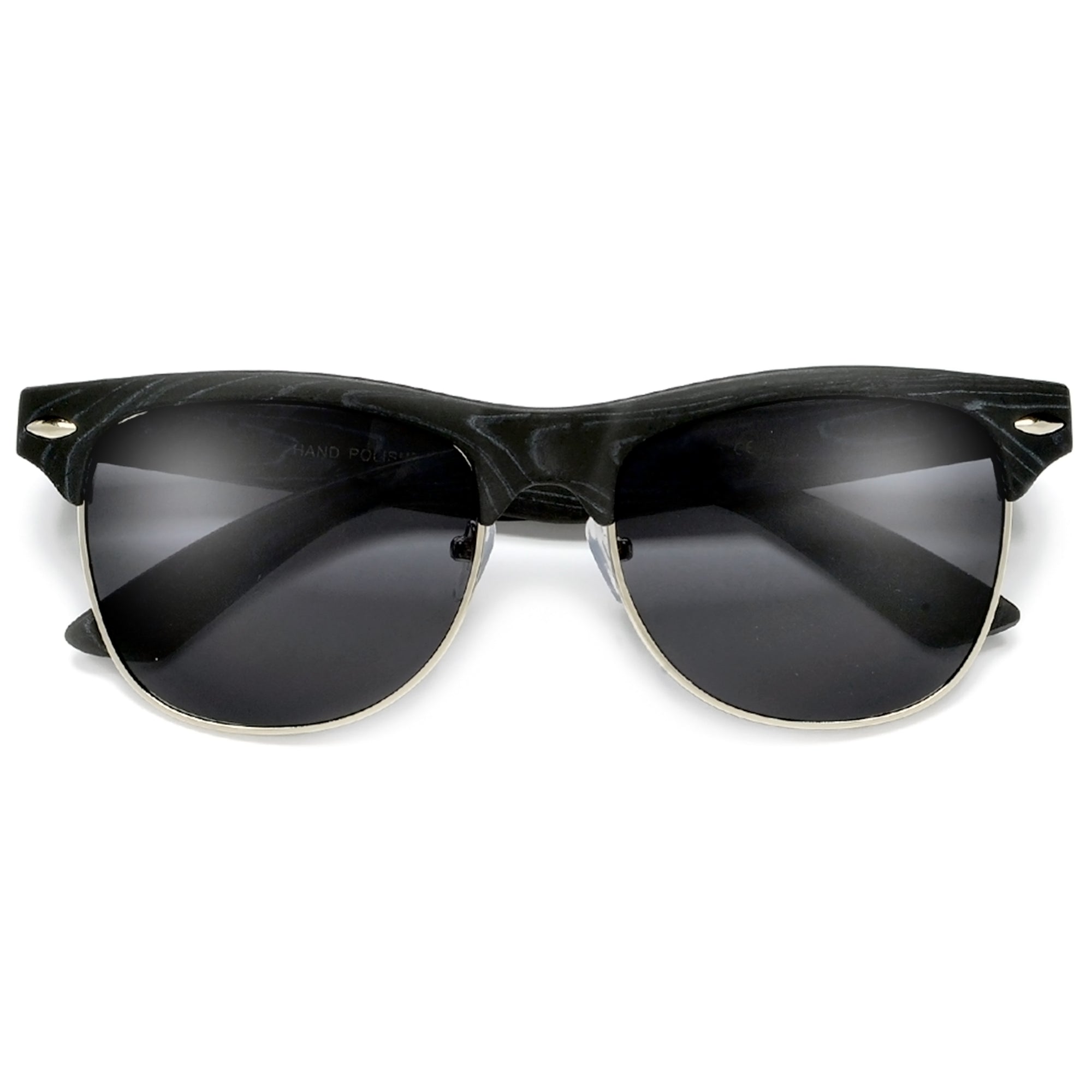 Retro Inspired Round Half Frame Sunglasses - Sunglass Spot