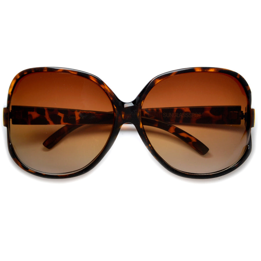 Vintage Classic Oversized Jackie O Fashion Sunglasses - Sunglass Spot