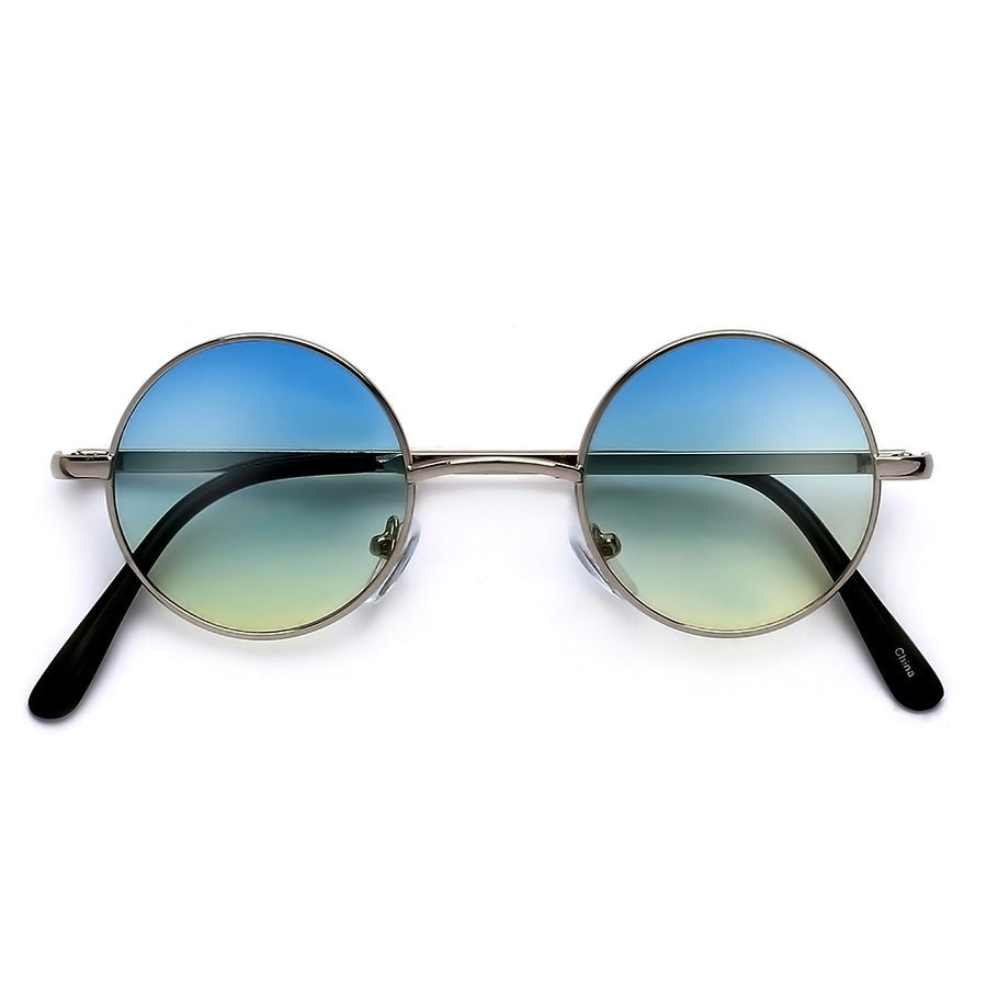 Iconic Lennon Inspired 41mm Round Mini Spectacle Sunglasses - Sunglass Spot
