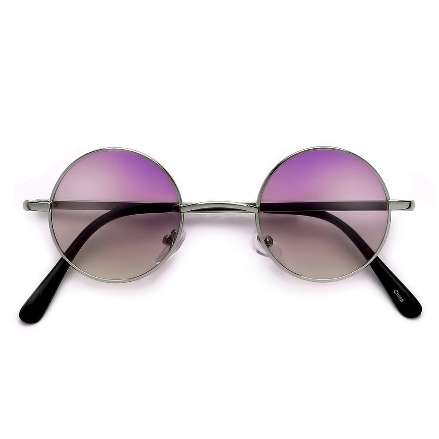 Iconic Lennon Inspired 41mm Round Mini Spectacle Sunglasses - Sunglass Spot