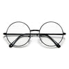 Vintage Lennon Inspired Round 51mm Clear Lens Eyewear - Sunglass Spot