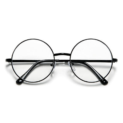 Vintage Lennon Inspired Round 51mm Clear Lens Eyewear - Sunglass Spot
