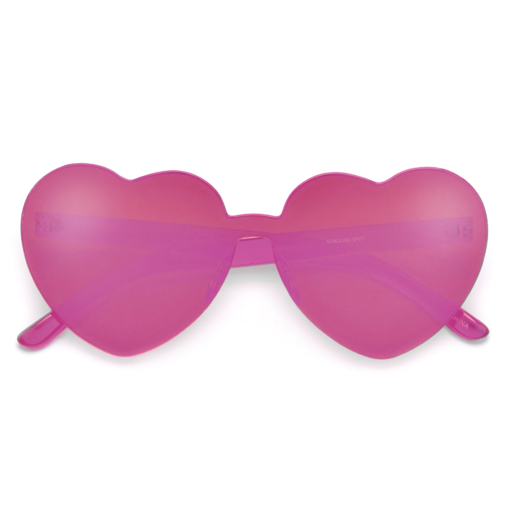Ultra Adorable Solid Heart Block Sunnies - Sunglass Spot
