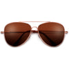 Polarized Glare Reducing 61mm Classic Tear Drop Aviator Sunglasses - Sunglass Spot