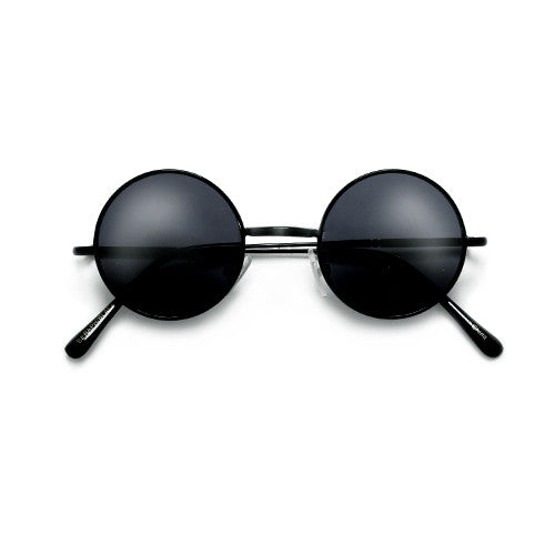 Iconic Lennon Inspired 41mm Round Mini Spectacle Sunglasses - Sunglass Spot