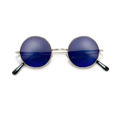 Iconic Lennon Inspired 41mm Round Mini Spectacle Sunglasses - Sunglass Spot
