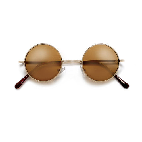 Iconic Lennon Inspired 41mm Round Mini Spectacle Sunglasses - Sunglass Spot