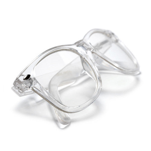 Crystal Clear Classic 80's Glasses - Sunglass Spot
