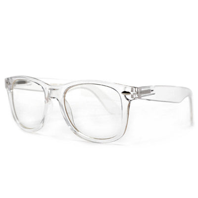 Crystal Clear Classic 80's Glasses - Sunglass Spot