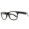 2 Pack Classic Black Horn Rimmed Clear Lens 80s Classic Eyewear - Sunglass Spot